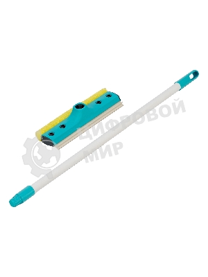 Щетка-окномойка Home Palisad с водосгоном, пластиковый черенок, 640х220 мм