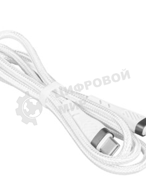 Кабель PERFEO USB C вилка - C вилка, 60W, белый, 1 м, POWER (C1104)