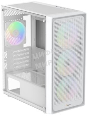 Компьютерный корпус Ocypus Gaммa C50 WH ARGB, MATX, USB 3.0*1+USB 2.0*2, FRONT 3x120мм ARGB, REAR 1x120мм ARGB