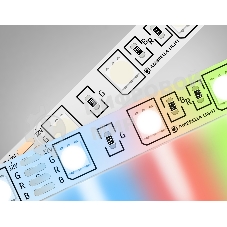 Светодиодная лента Ambrella light GS2202 5050 60Led/ 14.4 m/ 12V IP20 RGB/ 5000*10*1.87mm (4 конт.)