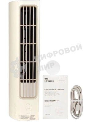 Вентилятор Solove Comfort F9 бежевый, настольный, 10 Вт, 3 скорости, колонный (безлопастной)
