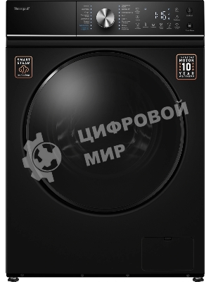 Стиральная машина Weissgauff WM 47147 DC Inverter Steam Black черный, загрузка фронтальная 7 кг, 1200 об/мин, класс A+++