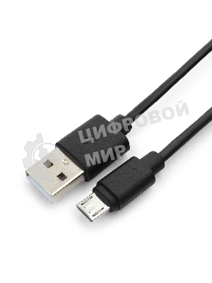 Кабель Гарнизон Кабель USB 2.0 Pro, AM/microBM 5P, 1м, черный, пакет (GCC-mUSB2-AMBM-1M)