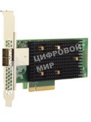 Контроллер SAS 9400-8e SGL (05-50013-01), PCIe 3.1 x8 LP, Tri-Mode SAS/SATA/NVMe 12G HBA, 8port(1*ext SFF8644), 3408 IOC