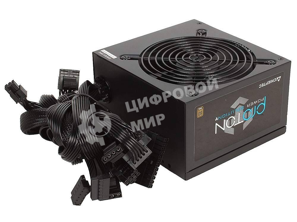 Блок питания Chieftec BDF-750C, 750Вт 80 PLUS Bronze, 140мм, модульный, черный