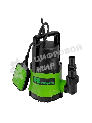 Дренажный насос Сибртех для чистой воды СДН300-5 300 Вт напор 65м 6500 л/ч