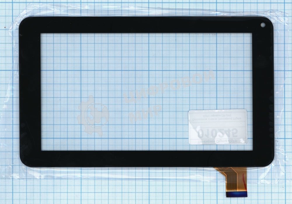 Сенсорное стекло (тачскрин) для Digma iDj7n (30 pin), черное