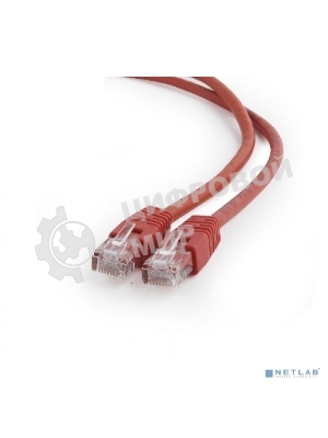 Патч-корд UTP Cablexpert cat.6, 0.5м, литой, многожильный, красный