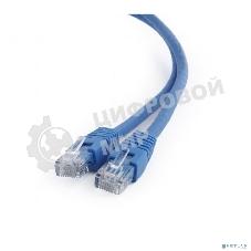 Патч-корд UTP Cablexpert cat.6, 0.5м, литой, многожильный, синий
