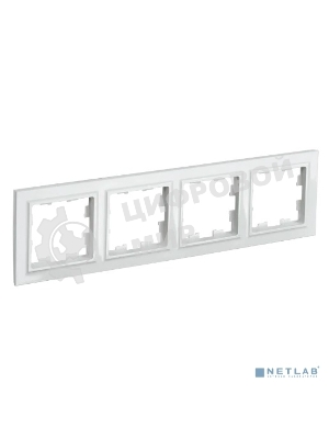 Рамка 4-мест. IEK BRITE РУ-4-БрБ бел.