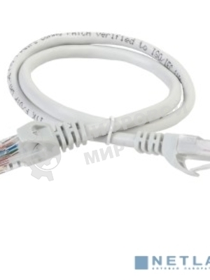 Коммутационный шнур (патч-корд), Cat.6 UTP, 1м, серый Коммутационный шнур (патч-корд), Cat.6 UTP, 1м, серый