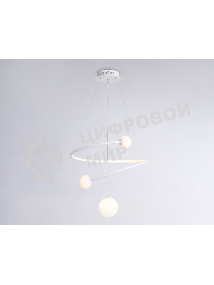 Светильник Ambrella light FL66299 WH белый 39W 3000K-6400K+G9 D500*1200 (ПДУ ИК)