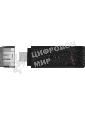 Флешка USB Kingston DataTraveler DT70 (DT70/128Gb), 128Gb, USB Type-C 3.2, R/W 70/45, черный