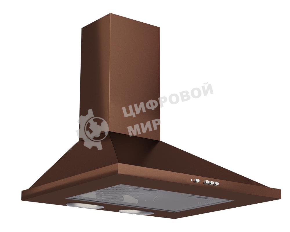 Вытяжка каминная Elikor Оптима 60П-400-К3Л медный, 59 см, 400 куб. м/ч, 55 дБ