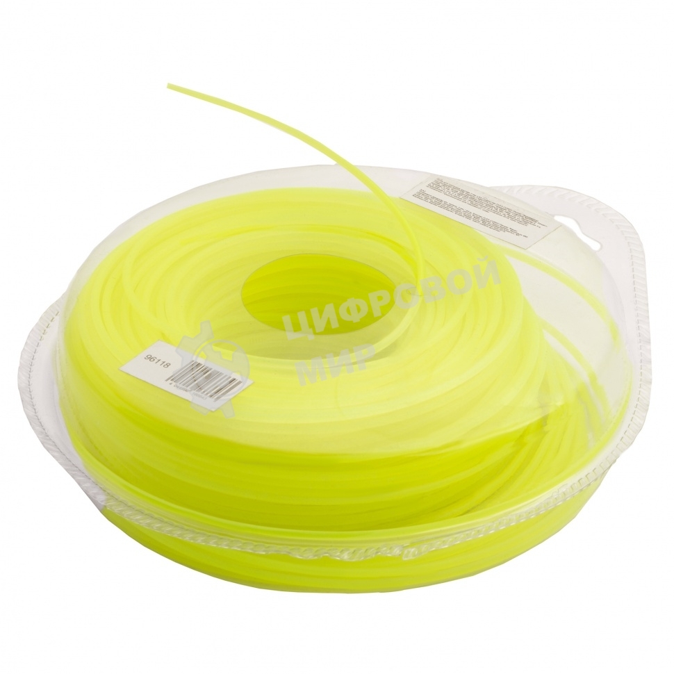 Леска для триммера Denzel круглая 2 мм х 63 м, блистер FLEX CORD 96118