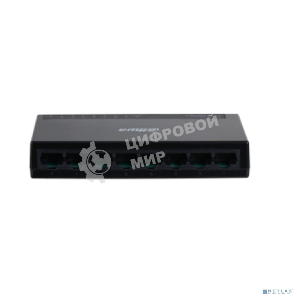 Коммутатор гигабитный 8-портовый неуправляемый Dahua DH-PFS3008-8GT-L, 8xRJ45 1Gb, коммутаця 16 Гбит/с, MAC-таблица 2K, пластик