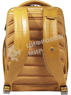 Рюкзак мужской Piquadro Blue Square CA6591B2/G, кожа, шафрановый