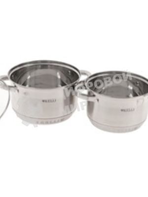 Набор кастрюль Kelli KL-4236 6 пред. (набор кастрюль 3 шт. - 1,9 л, 2,6 л и 3,6 л. Внутри шкала измерения. Силикон. ручки не нагреваются. Высококач. нерж. сталь. 5-слойное капсульное дно. Зеркал. поверхность. Матовая полоска. Можно использовать на всех типах плит. Стекл. крышки с паровыпуском.)