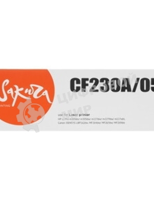 Картридж лазерный Sakura CF230A/051 для HP и Canon, черный, 1 700 к.