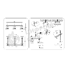 Светильник Ambrella light TR3033250/6 BK/WD черный/дерево E27/6 max 60W 580*340*245