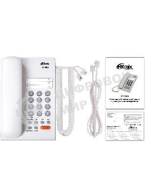 Телефон проводной Ritmix RT-330 белый