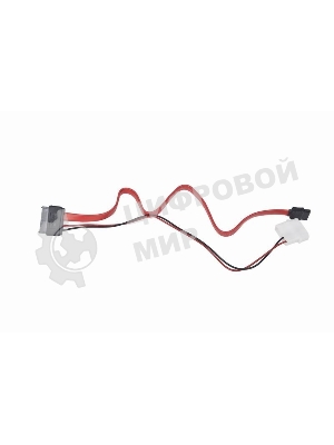 Кабель Gembird/Cablexpert Combo miniSATA, molex+SATA/miniSATA, 6pin+7pin, (длина инт-50 см, пит-30 см)