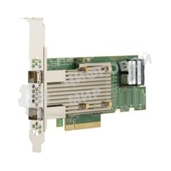 Контроллер LSI SAS 9400-8i8e SGL (05-50031-02), PCIe 3.1 x8 LP, Tri-Mode SAS/SATA/NVMe 12G HBA, 16port(2*int SFF8643+2*ext SFF8644), 3516 IOC