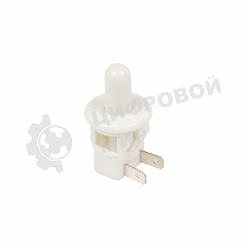 Выключатель-кнопка Rexant 250V 2.5А (2с) ON-(OFF) Б/Фикс белый (мебельная)