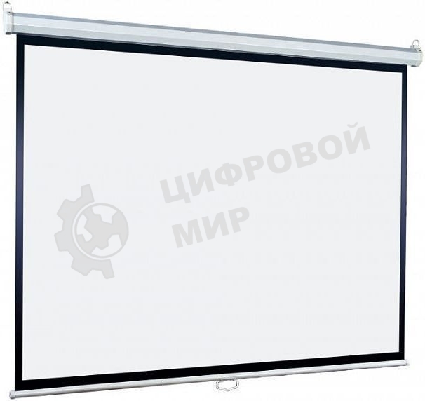 Настенный экран Lumien Eco Picture LEP-100106 127х127см (рабочая область 121х121 см) Matte White восьмигранный корпус, возможность потолочн./настенного крепления, уровень в комплекте, 1:1 (треугольная упаковка)