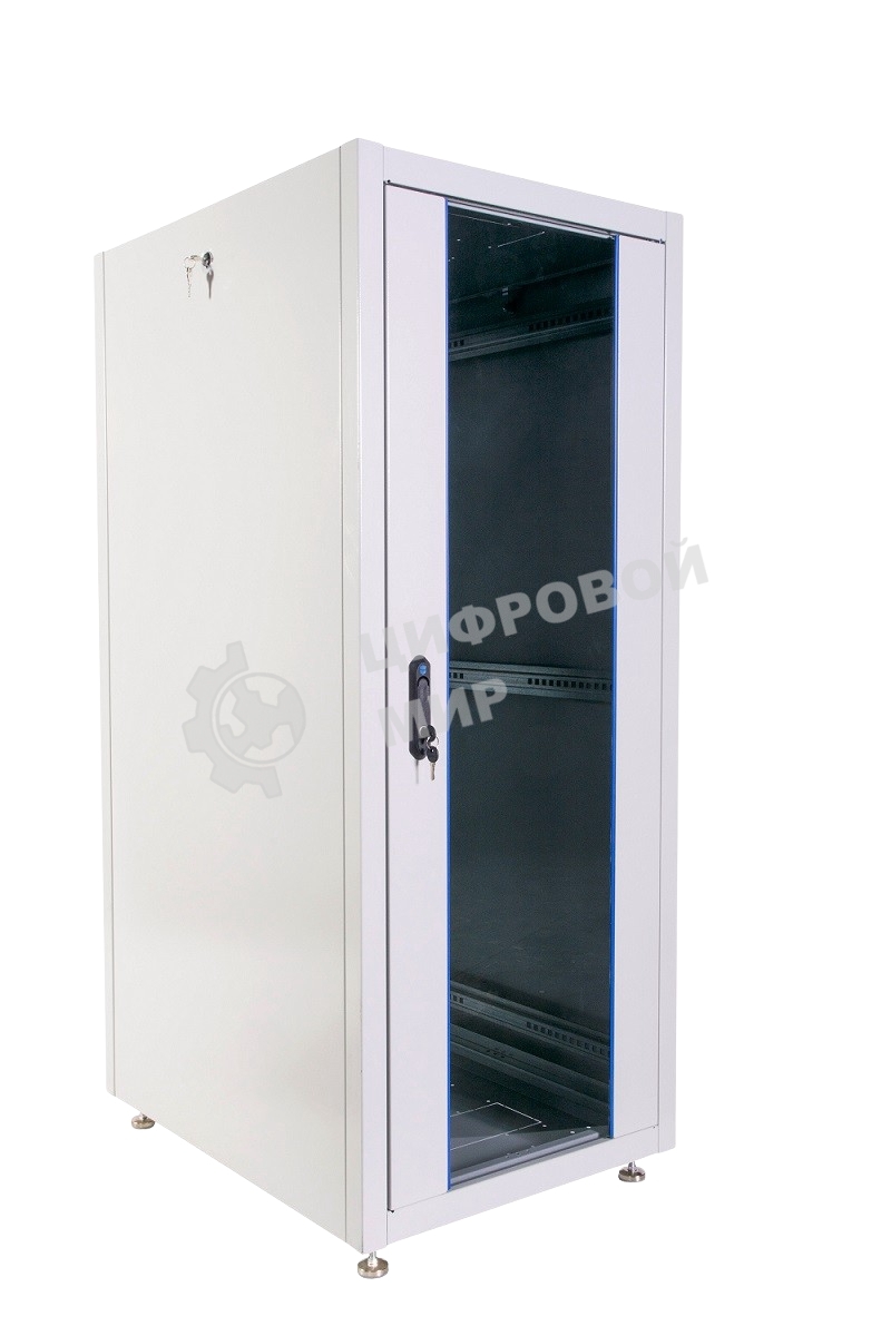 Шкаф телекоммуникационный напольный ЭКОНОМ 30U (600 × 800) дверь стекло, дверь металл