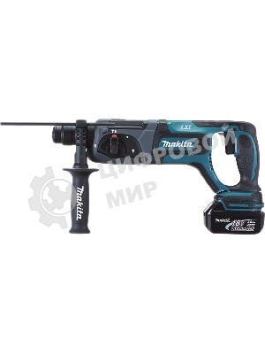 Перфоратор Makita DHR241RFE Перфоратор ак ,SDS+, 18В,2 х 3А ч Li-ion,3реж,1.9Дж,0-4000у\м,3.5кг,чем,подсв,совмест с 4 А ч Li-ion