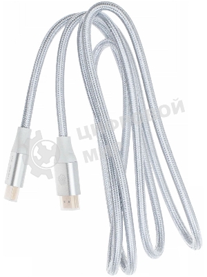 Кабель аудио-видео Cactus CS-HDMI.2.1-1.8 HDMI (m)/HDMI (m) 1.8м. позолоченные контакты серебристый