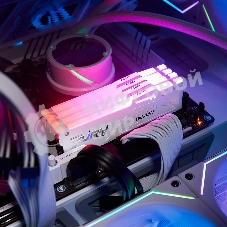 Оперативная память Kingston Fury Beast, DDR5, 32Gb (2x16GB), 5600MHz, CL36, DIMM, радиатор, RGB, белый