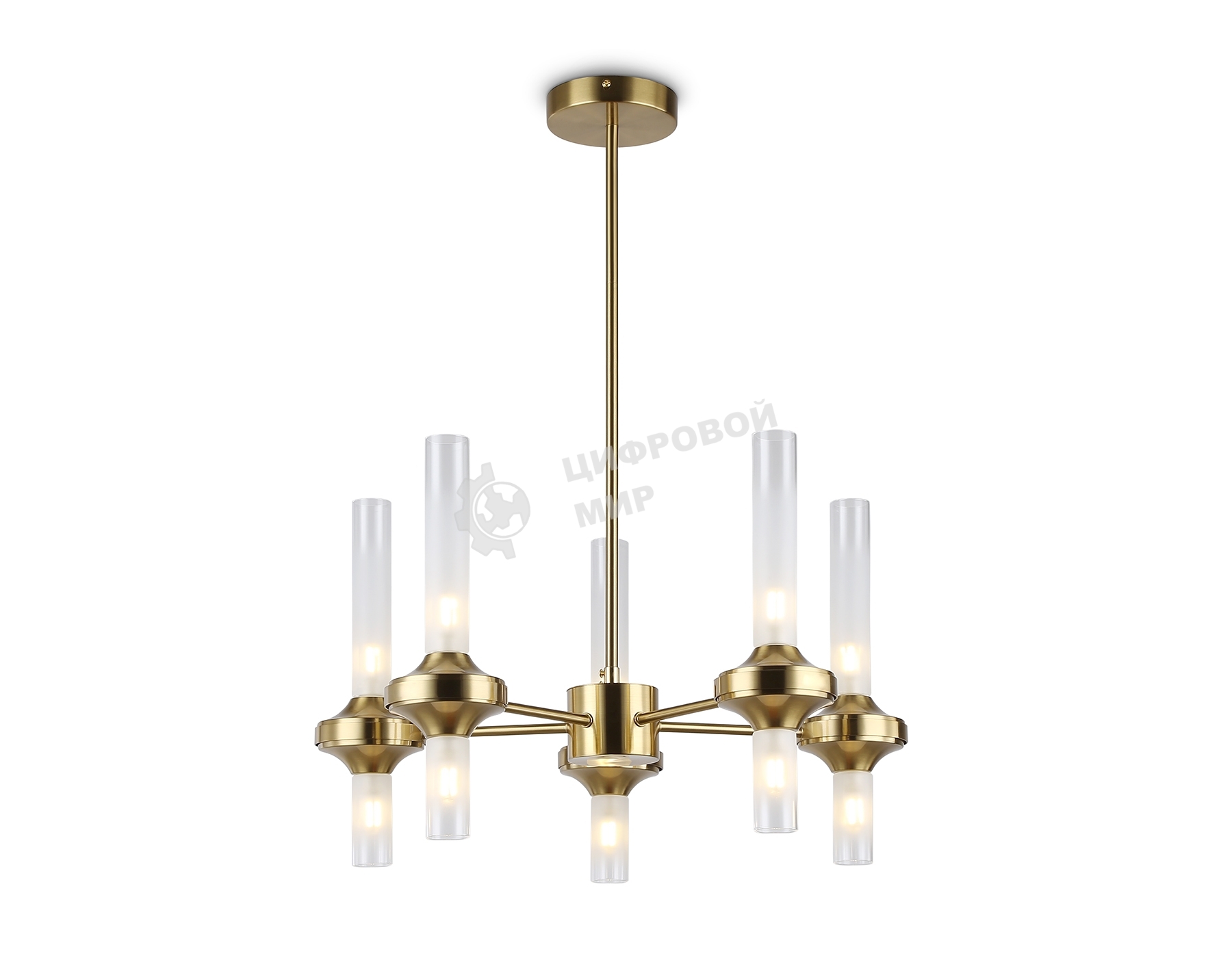 Люстра Ambrella light LH55358/10 BS/CL латунь/прозрачный G9/10 max 30W D550*690