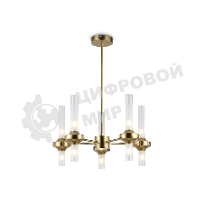 Люстра Ambrella light LH55358/10 BS/CL латунь/прозрачный G9/10 max 30W D550*690