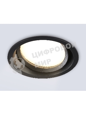 Светильник Ambrella light TN6653 BK черный IP44 GX53 D110*48