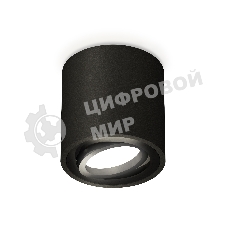 Светильник Ambrella Light XS7532002 SBK/PBK черный песок/черный полированный MR16 GU5.3 (C7532, N7002)