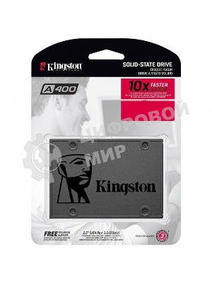 Накопитель SSD Kingston A400, 960Gb, SATA III, 2.5
