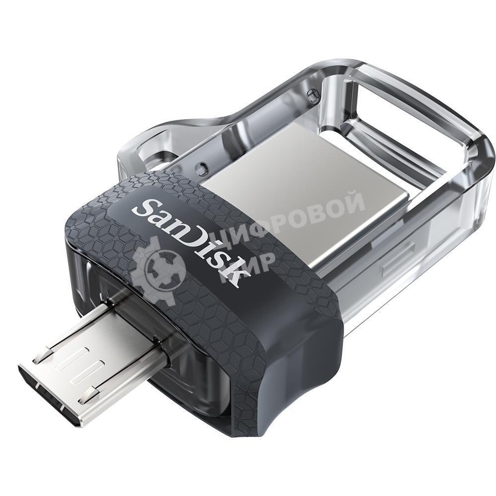 Флешка USB SanDisk DD3 Ultra (SDDD3-032G-G46), 32Gb, USB 3.0/microUSB, R/W 130/30, черный