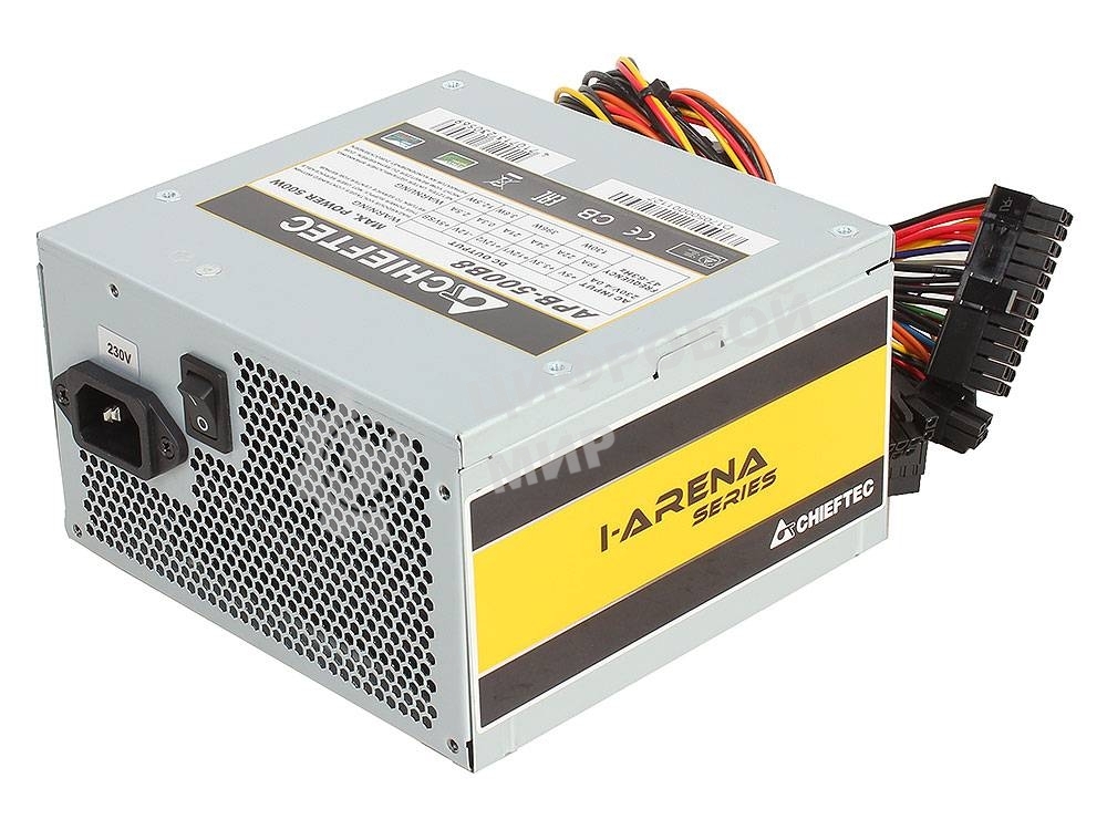 Блок питания Chieftec APB-500B8, 500Вт, 80 PLUS, 120мм, серый