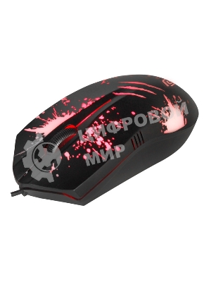 Мышь проводная Oklick 399M STIGMA черный, 1200 dpi, USB, кнопки - 3