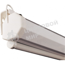 Настенный экран Lumien Eco Picture LEP-100106 127х127см (рабочая область 121х121 см) Matte White восьмигранный корпус, возможность потолочн./настенного крепления, уровень в комплекте, 1:1 (треугольная упаковка)