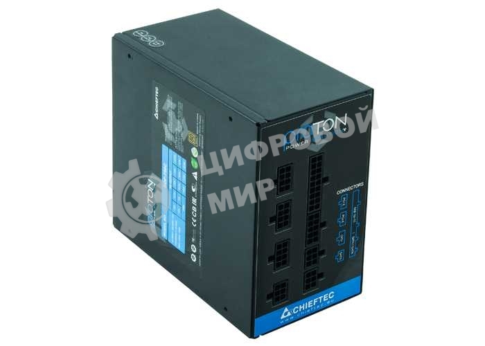 Блок питания Chieftec BDF-1000C, 1000Вт, 80 PLUS Bronze, 140мм, модульный, черный