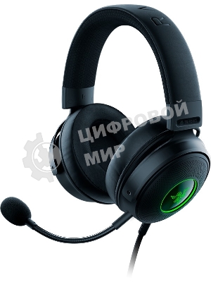 Гарнитура Razer Kraken V3 чёрный, проводная, USB, подсветка