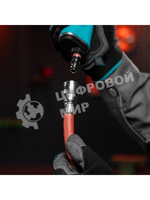 Шланг пневматический резиновый Stels 57021 10x16мм, 24 бар, армированный, быстросъем, 10 м