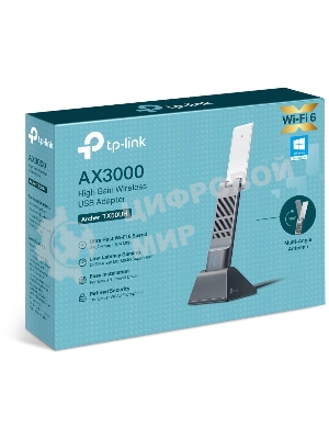 Двухдиапазонный USB-адаптер высокого усиления TP-Link Archer TX50UH с поддержкой Wi-Fi AX3000