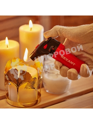 Турбо горелка Rexant GT-11, заправляемая, красная