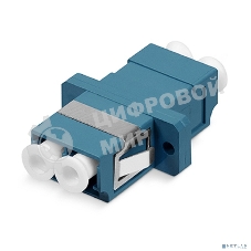Монтажное оборудование Hyperline DLC-DLC-SM Проходной адаптер LC-LC duplex, SM (для одномодового кабеля), корпус пластмассовый (SC Adapter Simplex dimension), (синий)