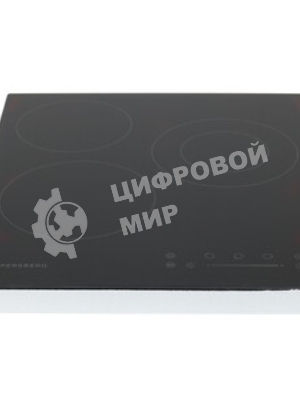 Варочная панель Kuppersberg, Hi-Light, High-Tech, 45 см, сенсорное управление, прямые края, таймер, автоматическое отключение, индикация остаточного тепла, черный