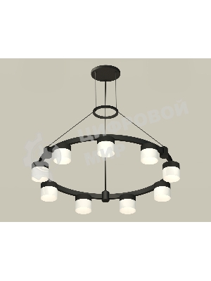 Светильник Ambrella light XR92051904/9 SBK/FR черный песок/белый матовый GX53 (A9205, C9242, N8402)